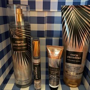 🎉HOST PICK🎉✨BRAND NEW✨ Bath and Bodyworks Coco Paradise 4 piece set